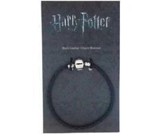 The Carat Shop Harry Potter juodas leather charm bracelet