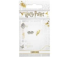 The Carat Shop Harry Potter Lightening Bolt and Glasses stud earrings