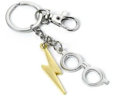 The Carat Shop Harry Potter Lightning Bolt &amp; Glasses keyring