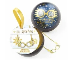 The Carat Shop Harry Potter Luna Lovegood Glasses Necklace + Christmas ball