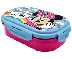 Kids Euroswan Pudełko śniadaniowe + sztućce, 21x14x6cm Minnie Mouse MN30016 Kids Euroswan