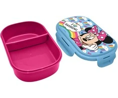 Kids Euroswan Pudełko śniadaniowe + sztućce, 21x14x6cm Minnie Mouse MN30016 Kids Euroswan