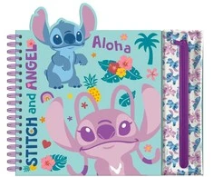 Kids Licensing Vaikams skirtas „Euroswan“ – licencijuoti „Rinkinys“ priedai. Kūrybingas pieštukų dėklas, pieštukai, lipdukai | Lilo ir Stitch