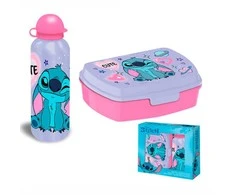 Kids Licensing Disney Stitch aliuminio bottle + lunch box