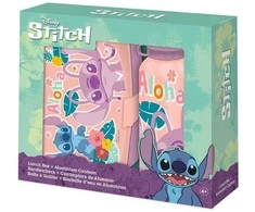 Kids Licensing Disney Stitch Aliuminio bottle 500ml + lunch box