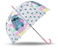 Kids Euroswan - Priedai licencyjne Parasolka manualna przeźroczysta Stitch