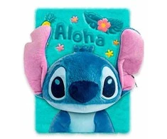 KIDS Pamiętnik Notes Zeszyt A5 3d Pluszowy Lilo I Stitch Ohana / St00117