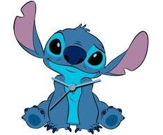 Kids Euroswan - Priedai licencyjne Laikrodis ścienny XL - Lilo &amp; Stitch