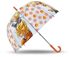 Kids Euroswan - Akcesoria licencyjne Kids Euroswan - Priedai licencyjne Parasolka manualna przezroczysta - Dragon Ball