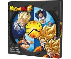 Kids Euroswan - Akcesoria licencyjne Vaikiškas laikrodis su sieniniu laikmačiu, didelis, 25 cm, vaikams / Dragon Ball / DB00001