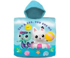 Kids Euroswan - Akcesoria licencyjne Gabby's Dollhouse pončas 60x120cm