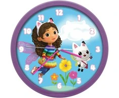 Kids Euroswan Hiszpania Gabby's Dollhouse sieninis laikrodis