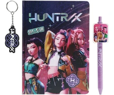 Kids Licensing KPop Demon Hunters notebook with pen and keychain