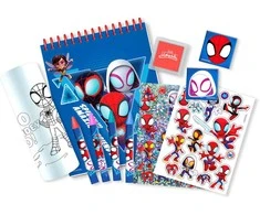 Kids Euroswan Spiderman Žmogaus-voro spalvinimo rinkinys su kietuoju dėklu