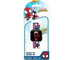 Kids Euroswan Spiderman Žmogus-voras Spaidy skaitmeninis LED laikrodis