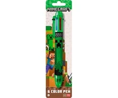 Kids Euroswan Hiszpania Kids Euroswan - Priedai licencyjne Długopis su 6 kolorami - Minecraft