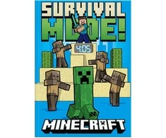 Kids Euroswan - Akcesoria licencyjne KIDS Dienoraštis A5 su skaitmeniniu laikrodžiu, LED laikrodis Minecraft / Min4331