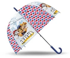Kids Euroswan - Akcesoria licencyjne Kids Euroswan Parasolka przezroczysta manualna 46cm Psi Patrol PAW PATROL PW20001