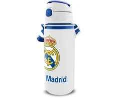 KIDS Bidon Dla Dziecka Aluminiowy Z Ustnikiem 600 Ml Real Madryt / Rm00005