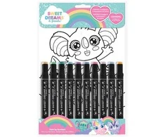 Kids Euroswan - Akcesoria licencyjne Kids Euroswan - Priedai licencyjne Malowanie po numerach - Rinkinys kolorowanki i flamastry | Lilo &amp; Stitch