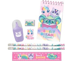 Kids Licensing KIDS Rinkinys szkolny 8w1 piórnik notes linijka ołówki marker gumka Sweet Dreams / Kl11681 (SB12229)