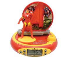AAA Duży ZEGAR su budzikiem / budzik Figūrėlė 3D AVENGERS su Projektorem dekoracja