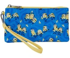 Loungefly Despicable Me Minions nylon zipper wrislet wallet