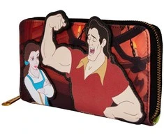 Loungefly Disney Beauty and the Beast Villains Gaston Scene wallet