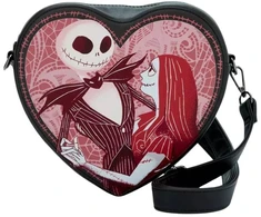 Loungefly Disney Nightmare Before Christmas Jack And Sally shoulder bag