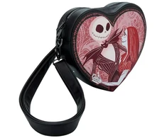 Loungefly Disney Nightmare Before Christmas Jack And Sally shoulder bag