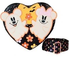 Loungefly Disney Mickey & Minnie Floral Ghost shoulder bag
