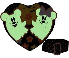 Loungefly Disney Mickey & Minnie Floral Ghost shoulder bag