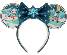 Loungefly Disney Mickey &amp; Minnie Holiday headband