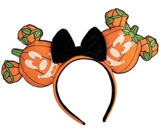 Loungefly Disney Mickey Pumpkin headband