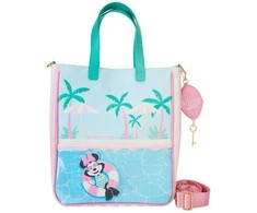 Loungefly Disney Minnie Vacation Style tote bag + coin purse