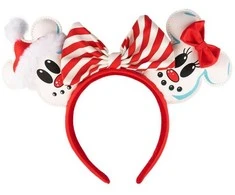 Loungefly Disney Snowman Mickey Minnie headband