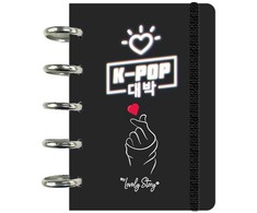 Lovely Story K-Pop Juodas A6 notebook
