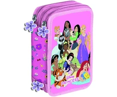 Manenti Disney Princess triple pencil case