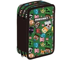Manenti Minecraft Face triple pencil case