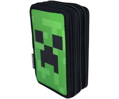 Manenti Minecraft Face triple pencil case