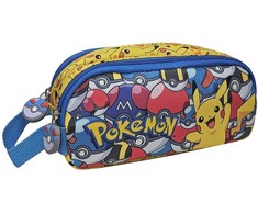 Manenti Textile Dvipusė "pokémon Pikachu" pieštukinė, 22 x 9 x 8 cm