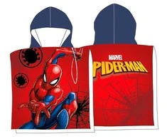 Marvel MCU Spiderman Poncho badehåndklæde med hætte - 100 procent bomuld