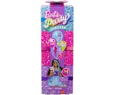 Lėlė Barbie Mattel Barbie Glam Party Unboxed Violetinė Petite Doll