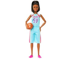 Mattel Barbie krepšinio lėlė su kamuoliu HKT74