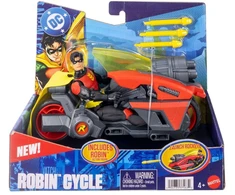 Mattel Usorteret DC Universe Robin 15cm &amp; Small Vehicle