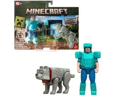 Mattel MINECRAFT Steve i wilk 2pak figurek JFR71 /4