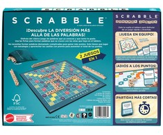 Mattel Spanish Scrabble Core Wood board game