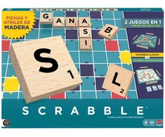 Mattel Spanish Scrabble Core Wood board game