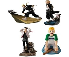Megahouse Toman Heroic Scenes Tokyo Revengers Series Petitrama pack 4 figures 8cm