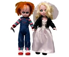 Mezco Toys Living Dead Dolls Chucky and Tifanny pack 2 figures 25cm
